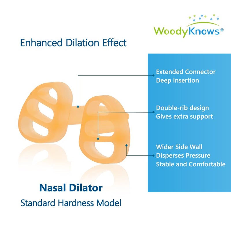WoodyKnows Super-Support Nasal Dilator, Model Standard, Improves Sleep and Sports Airflow, Nasal Congestion and Nose-Related snoring aid (Trial XS/S/M/L) - Image 3
