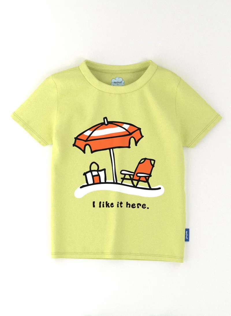 نوتيناتي Nautinati Boys' Pack of 2 Cotton Beach Graphic Printed T-shirts