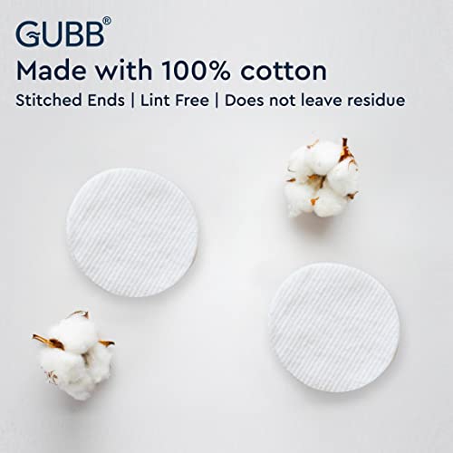 GUBB Hypoallergenic 100% Cotton Pads For Face Cleansing & Makeup Removal - Made of pure cotton | Safe for skin | Suitable for Women | Deep cleansing | Round shape, Non Woven - 80 Makeup Remover Pads, Pack Of 2 - Image 2