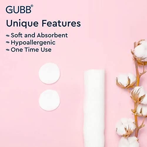 GUBB Hypoallergenic 100% Cotton Pads For Face Cleansing & Makeup Removal - Made of pure cotton | Safe for skin | Suitable for Women | Deep cleansing | Round shape, Non Woven - 80 Makeup Remover Pads, Pack Of 2 - Image 3