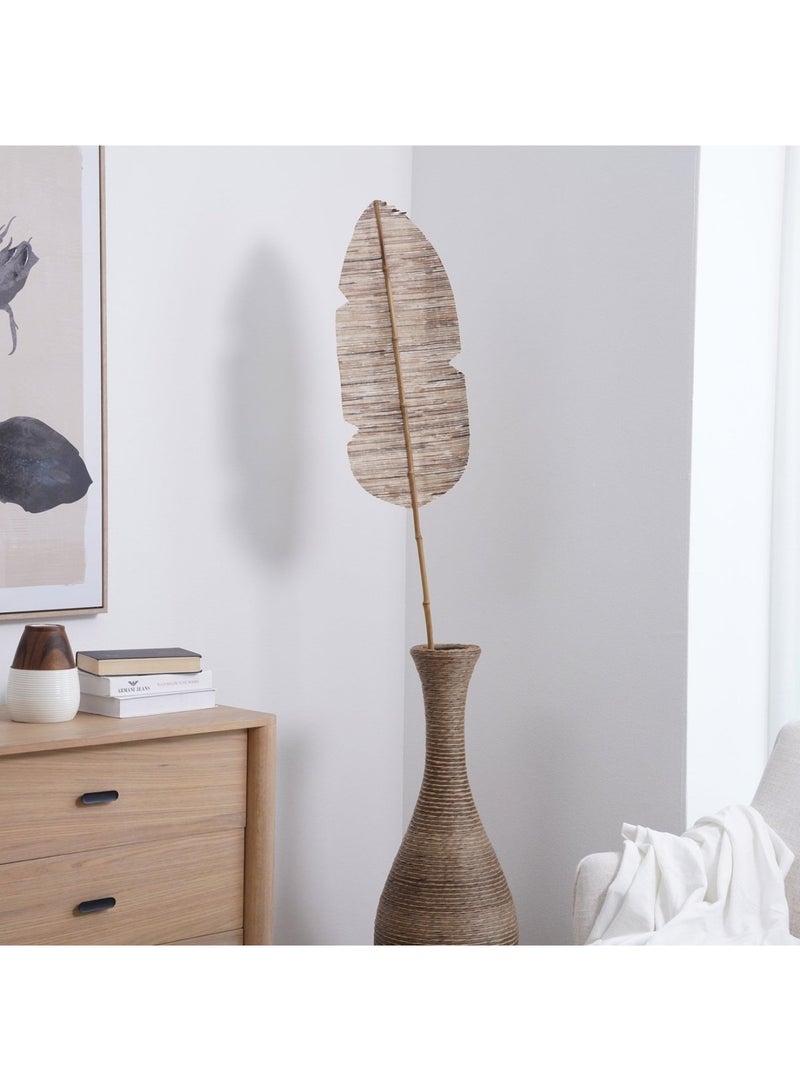 Pan Home Dried Water hyacinth Bamboo Leaf Stick 30x2x200cm - Natural - Image 1