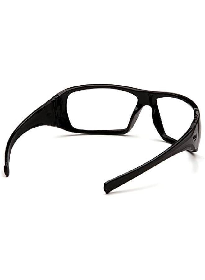 Arabest Goliath Safety Eyewear Black Frame Clear Anti Fog Lens  - Image 4