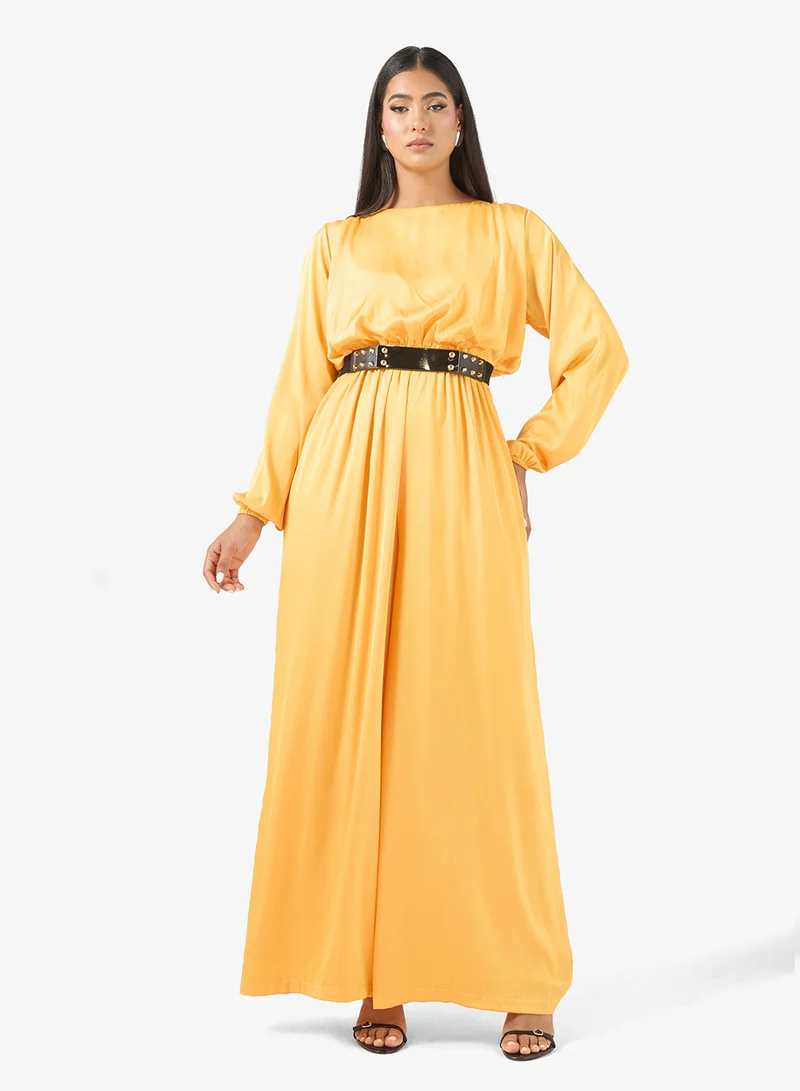 Embellished Belt Jumpsuit