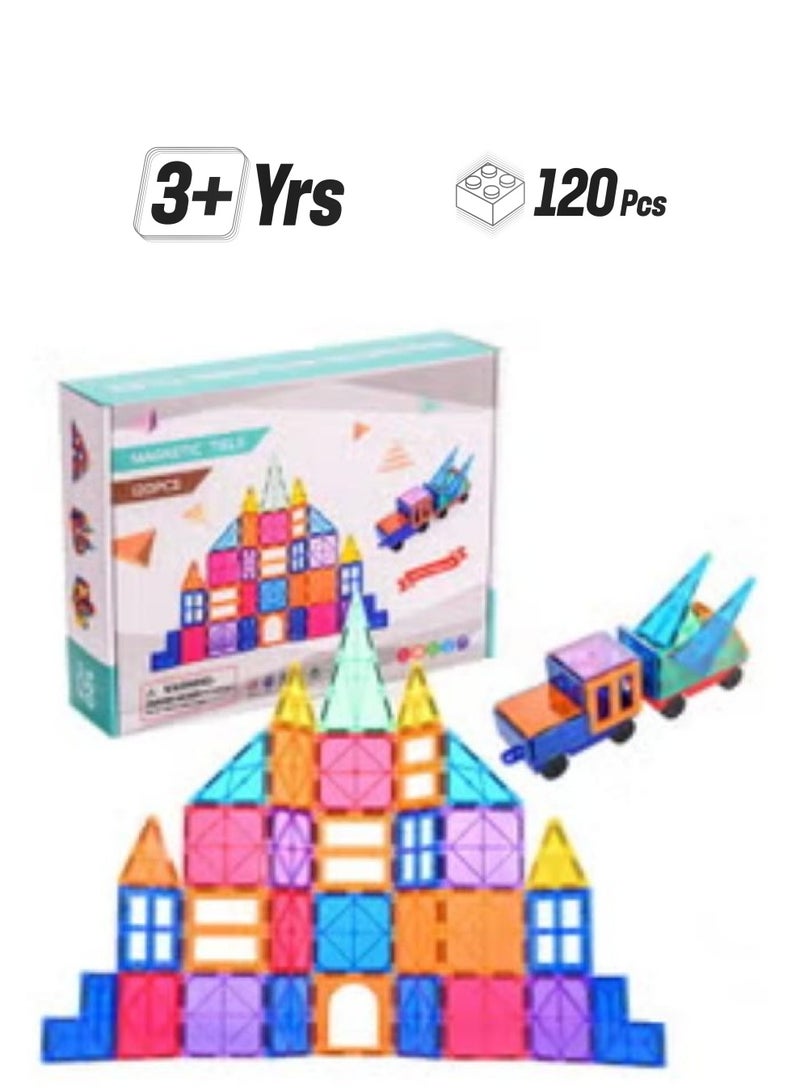 1097228 120-Piece Construction Magnetic Blocks Building Toy Set 3_years - Image 1