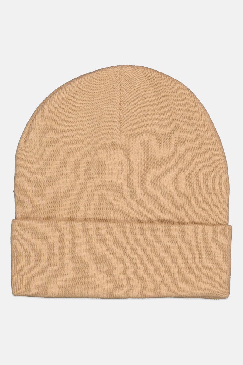 Daisy Fuentes Women Knitted Cuff Beanie, Dark Beige - Image 2