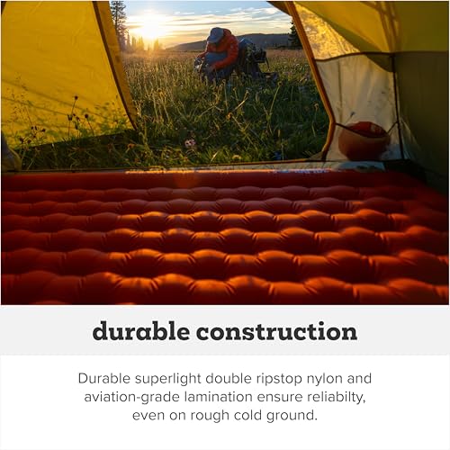 Big Agnes Rapide SL - Insulated Sleeping Pad, Ultralight, All Season Compact Backpacking and Hiking, Pumphouse Sack Included, Orange, 40X72 Double Wide - Image 5