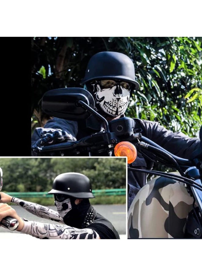 Generic Motorcycle Helmet - Premium ABS Shell, Quick Release Buckle, Retractable Sun Shade, Lightweight & Ventilated,  for Men & Women(BLACK)  - Image 5