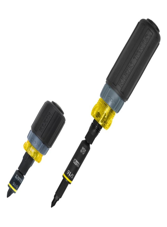 كلاين تولز مجموعة مفكات براغي Klein Tools 80191 KNECT (S) متعددة الرؤوس مقاومة للصدمات، 11 في 1 و7 في 1 مفكات براغي سقاطة مع رؤوس فيليبس، مشقوقة، مربعة، توركس، مفكات براغي صواميل، مفكات براغي قصيرة - Image 1