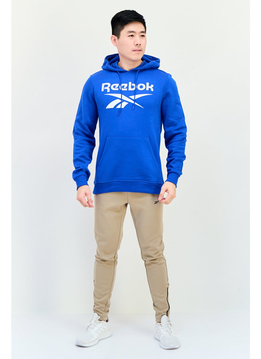 Reebok Men Sportswear Fit Long Sleeves Running Sweatshirt, Blue  - Image 2
