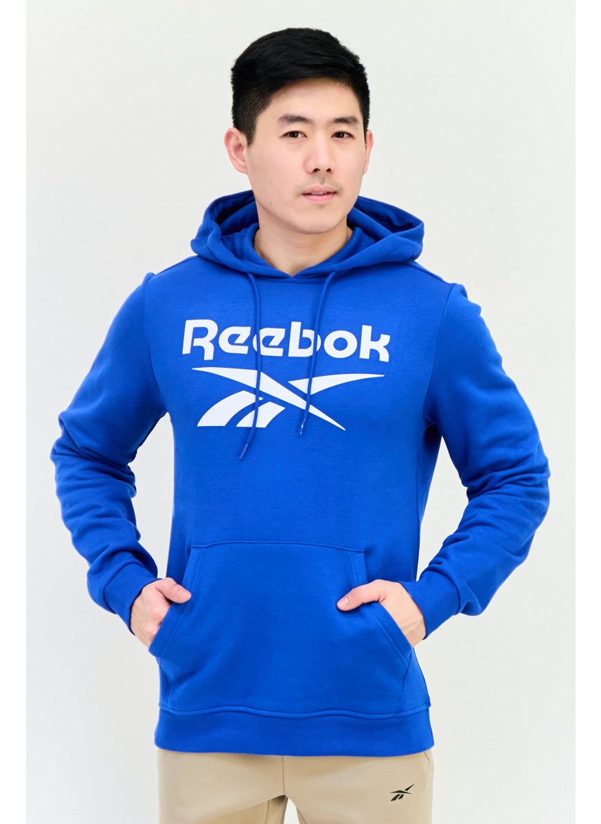 Reebok Men Sportswear Fit Long Sleeves Running Sweatshirt, Blue  - Image 1