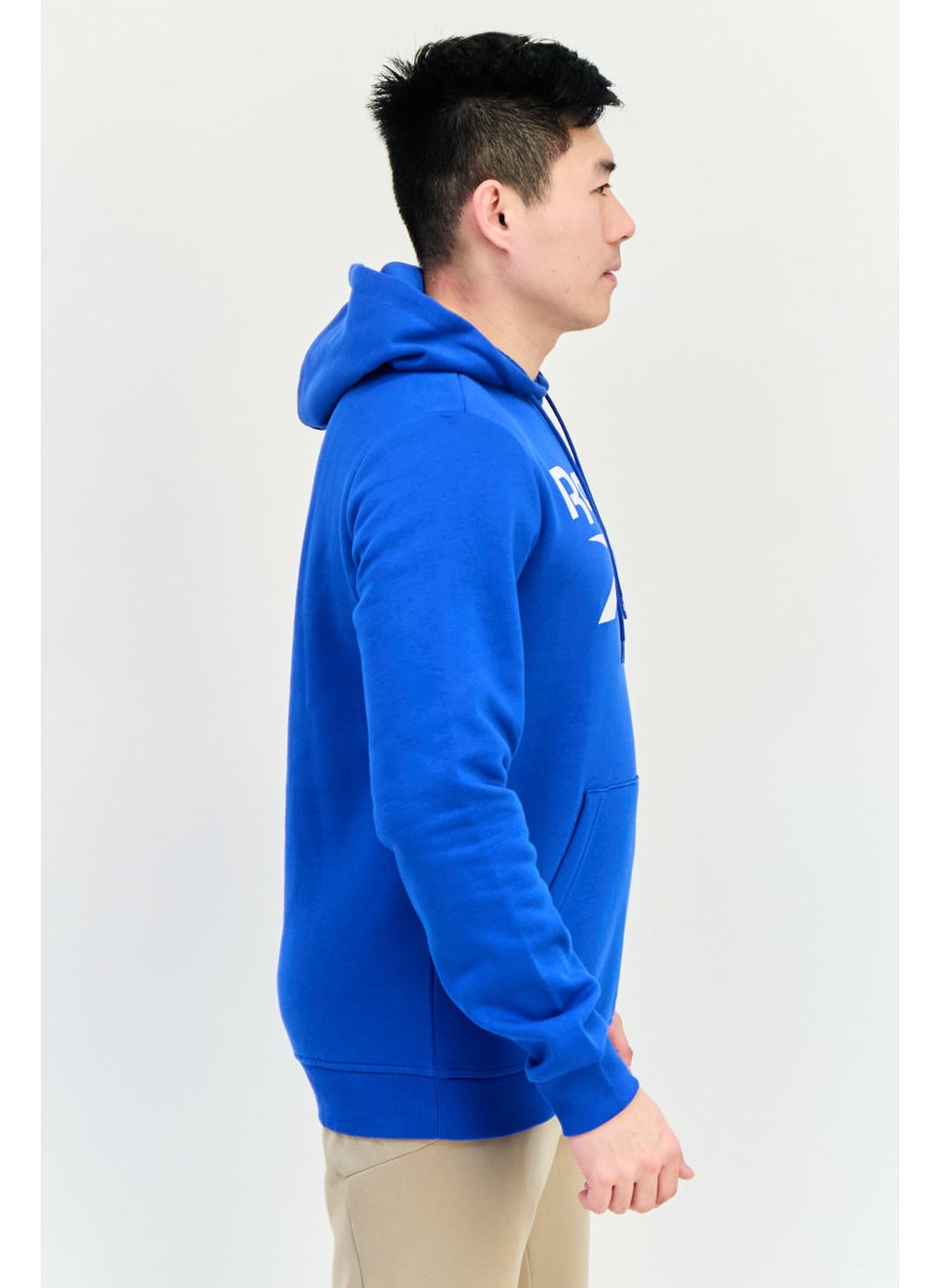Reebok Men Sportswear Fit Long Sleeves Running Sweatshirt, Blue  - Image 4