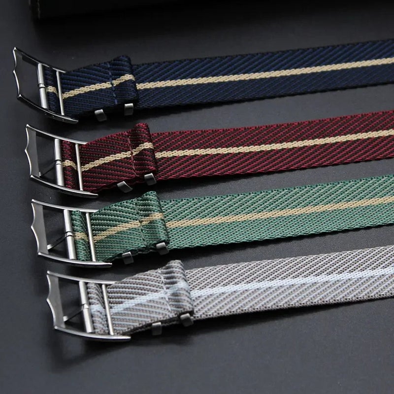 Bluejw High Quality Twill Nylon Watch Strap Premium Weave Replacement Band for Smart Watch – 20mm 22mm Durable Comfortable Lightweight Nylon Strap - Image 4