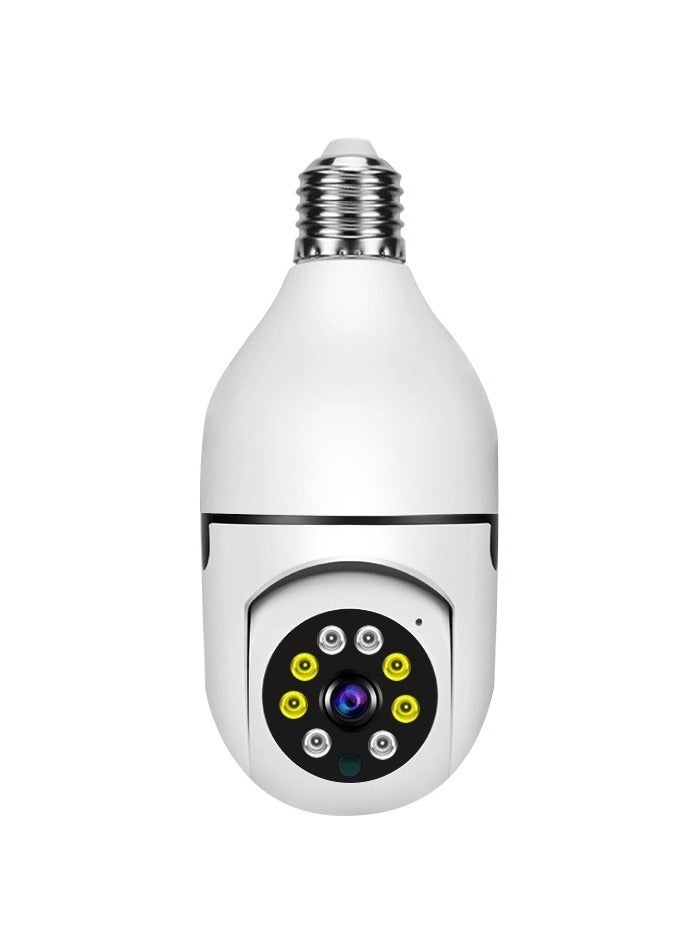في 380 كاميرا V380 WiFi على شكل لمبة – كاميرا مراقبة لاسلكية IP بزاوية 360° مخفية في السقف، ذكية لشبكة الأمن المنزلي - Image 1
