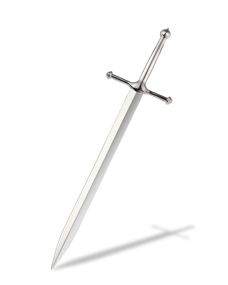 HERSAUL Letter Opener Envelope Slitter Mail Opener Tool Sword Letter Opener Vintage Decorative Letter Opener Knife Desks Decoration Silver Ergonomic Grip Handle Office Mail Supplies - Image 1