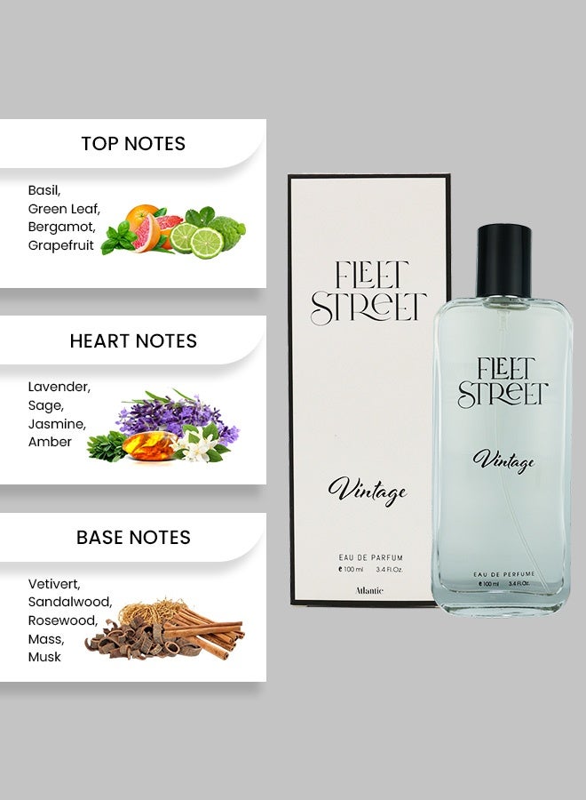 Atlantic Fleet Street Vintage Parfum For Men Perfume For Women 100ML - Image 2