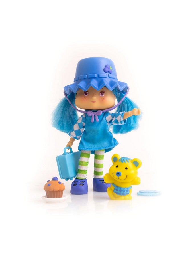 The Loyal Subjects Strawberry Shortcake 5.5-Inch Blueberry Muffin Poseable Scented Fashion Doll With 4 Surprise Reveal Accessories - Image 1