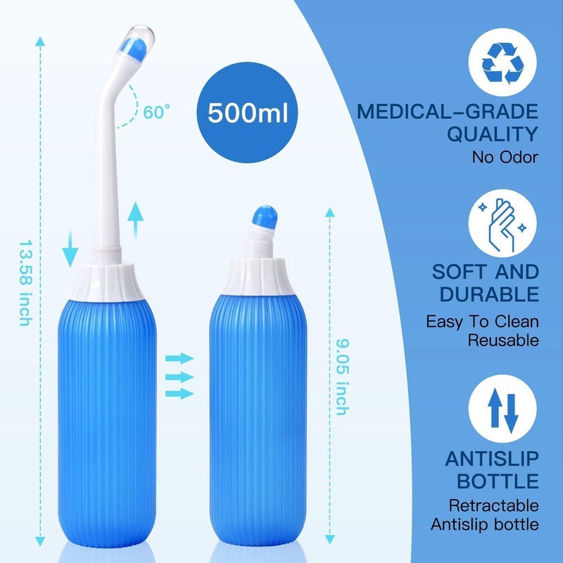 WebWares WebWares Portable Travel Bidet Spray Handheld Portable Bidet Spray Bottle for Toilet Retractable Bidet Angled Nozzle Jet Spray Childbirth Cleaner for OutdoorCampingTravlingPersonal Hygiene  - Image 2