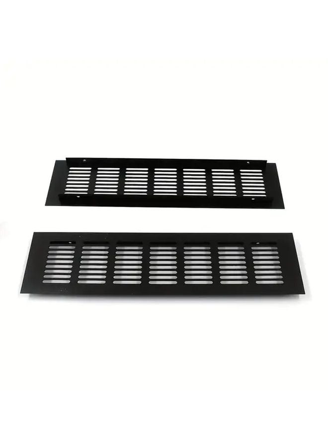 قطعتان من مشابك التهوية المعدنية السوداء لتهوية الخزانة مقاومة للرطوبة وسهلة التركيب - Image 4