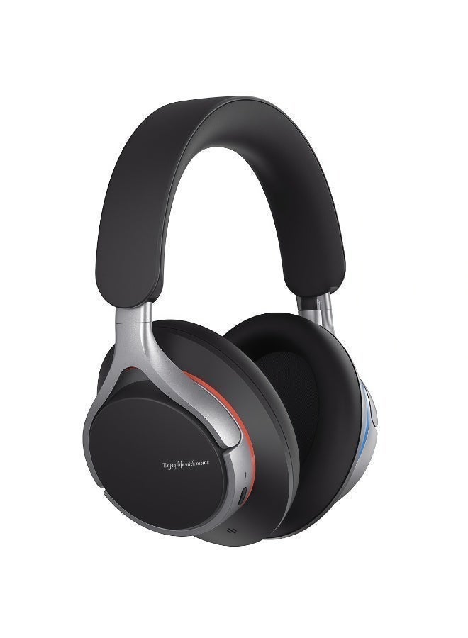 Wireless Bluetooth Headphones Noise Cancellation Function - Fast Charging Function, Up to 50 Hours Of Playback, Adaptive Hybrid Active Noise Cancellation, Bluetooth 5.4 Headphones, Suitable for Travel, School, Black