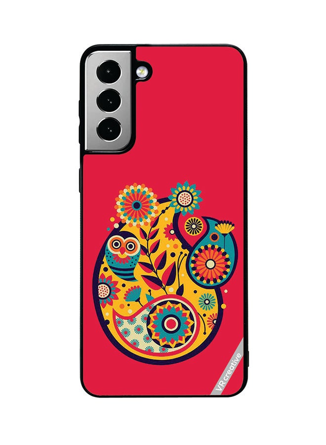 VR CREATIVE Protective Case Cover For Samsung Galaxy S21 FE 5G Mandala Art Design Multicolour - Image 1