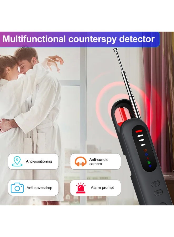 Newest Upgraded Frosted Texture 6 in 1 Hidden Camera Detector, Advanced Camera Detector, GPS Tracker Detector, 6 Modes Hidden Bug and Camera Detector for Travel, Car, Bathroom, Office, Hotel - Image 4