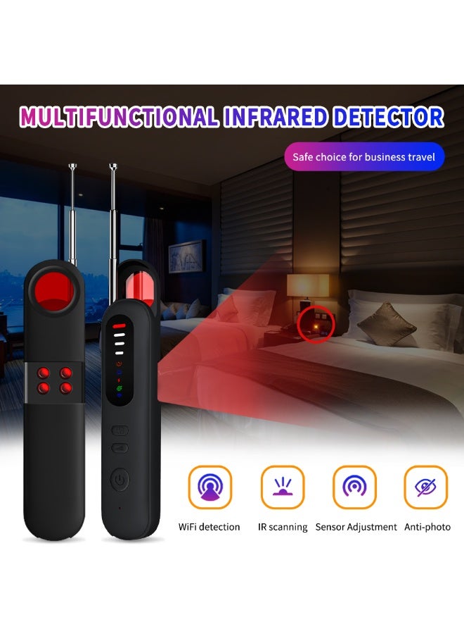 Newest Upgraded Frosted Texture 6 in 1 Hidden Camera Detector, Advanced Camera Detector, GPS Tracker Detector, 6 Modes Hidden Bug and Camera Detector for Travel, Car, Bathroom, Office, Hotel - Image 3