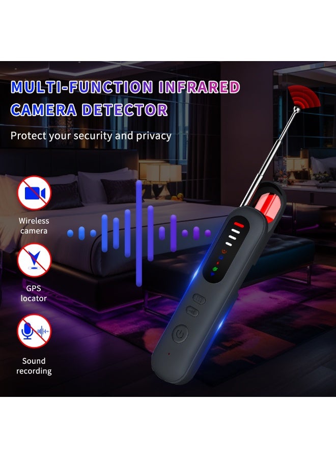 Newest Upgraded Frosted Texture 6 in 1 Hidden Camera Detector, Advanced Camera Detector, GPS Tracker Detector, 6 Modes Hidden Bug and Camera Detector for Travel, Car, Bathroom, Office, Hotel - Image 2