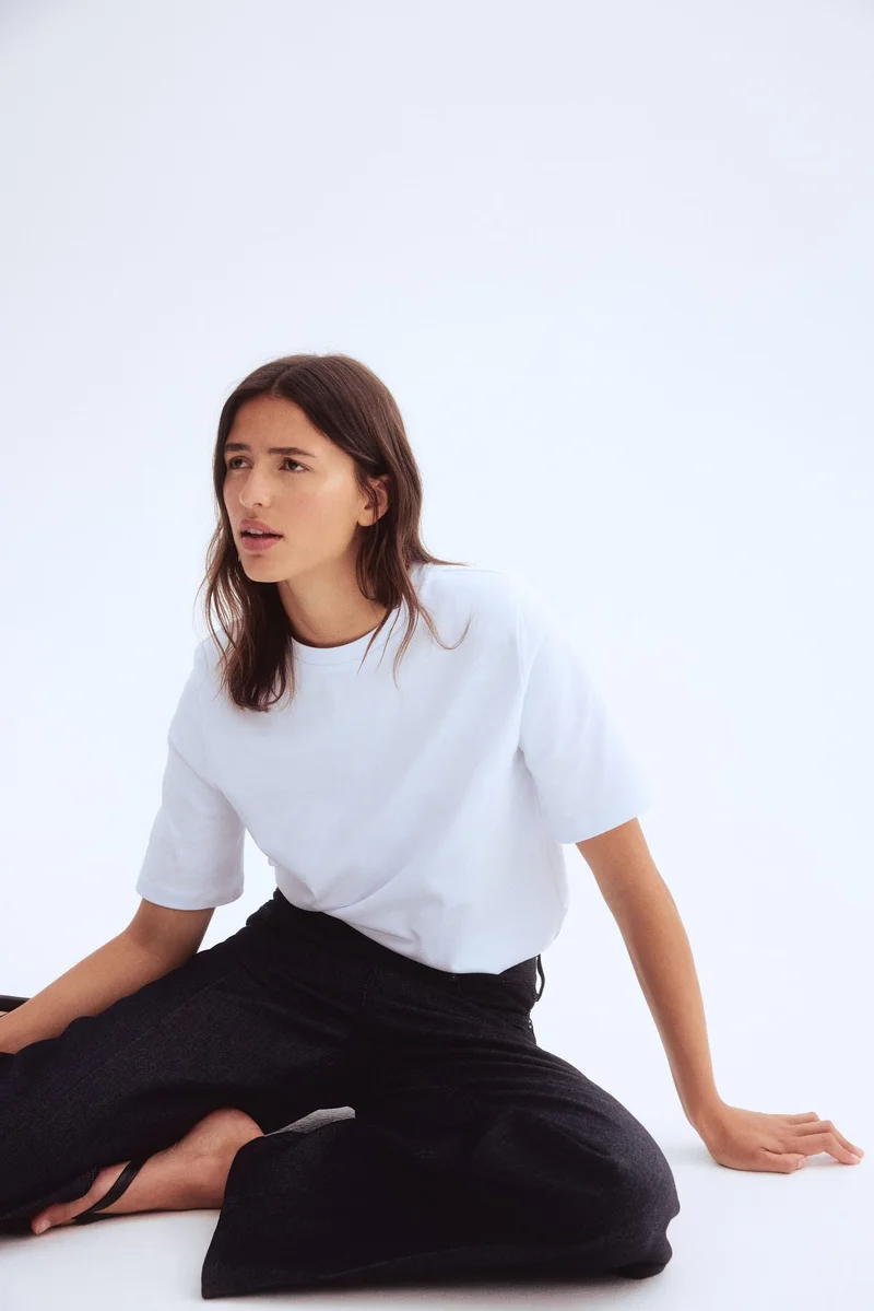 H&M Shoulder-pad T-shirt