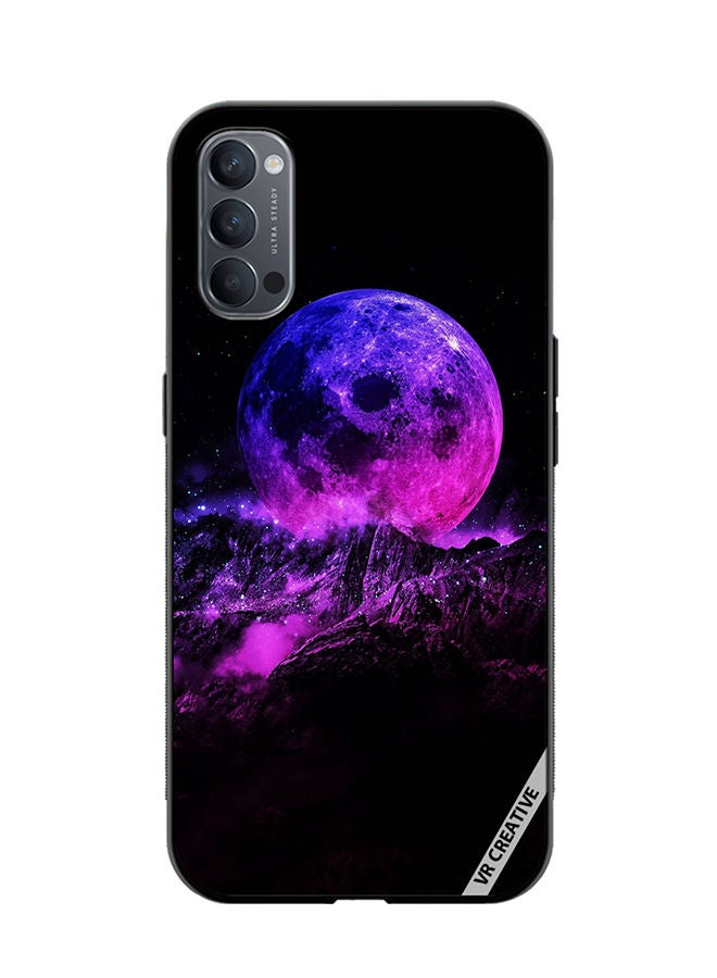 VR CREATIVE Protective Case Cover For Oppo Reno4 Pro 5G Galaxy2 Design Multicolour - Image 1