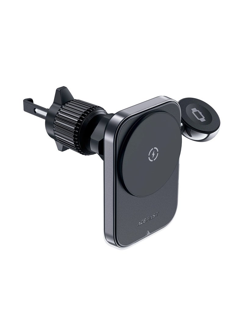 أسيفاست حامل شحن لاسلكي مغناطيسي 2 في 1 للسيارة بقوة 17.5 وات من ACEFAST D18 - أسود - Image 2