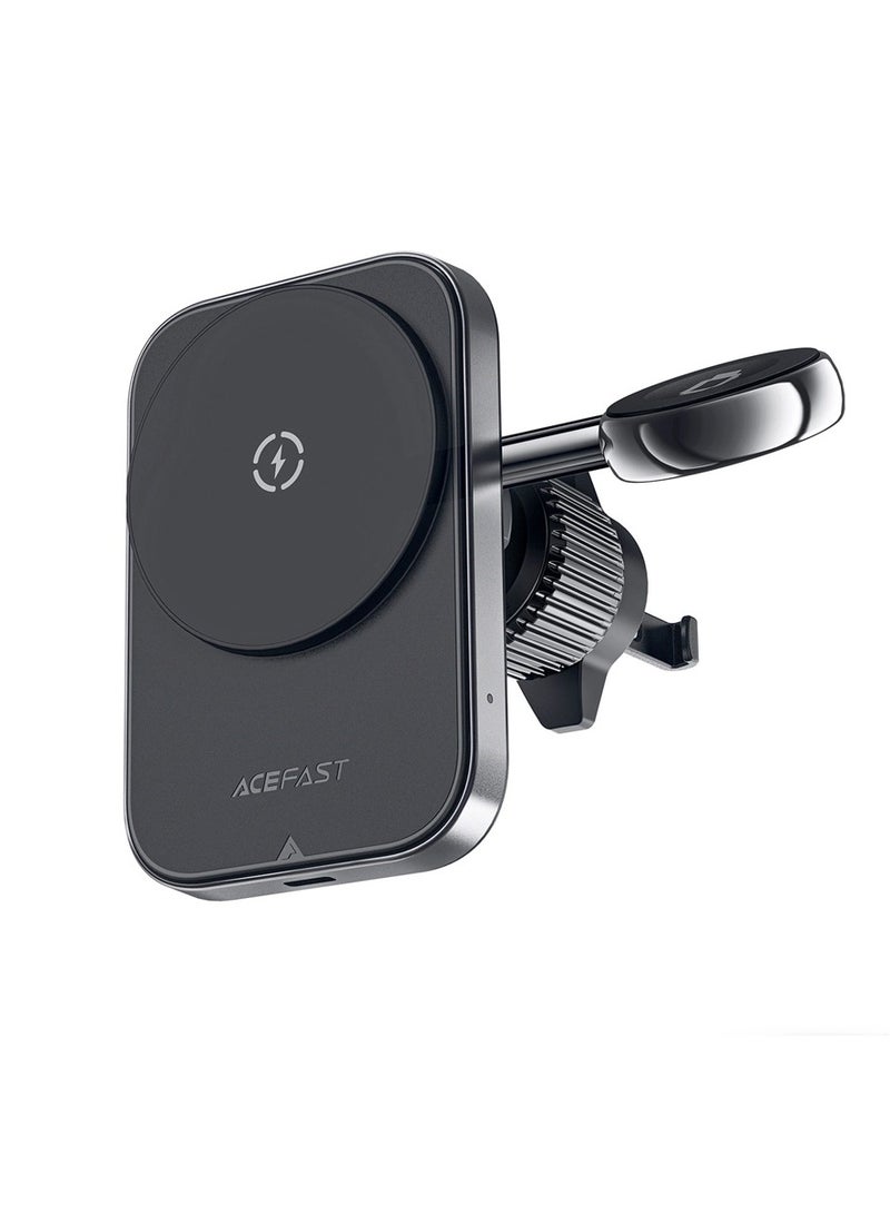 أسيفاست حامل شحن لاسلكي مغناطيسي 2 في 1 للسيارة بقوة 17.5 وات من ACEFAST D18 - أسود - Image 4