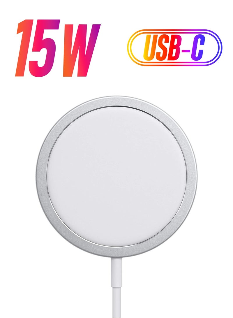 15W Fast Magnetic Wireless Charger Compatible with iPhone 12/12 Pro Max/Mini/AirPods Pro - Image 1