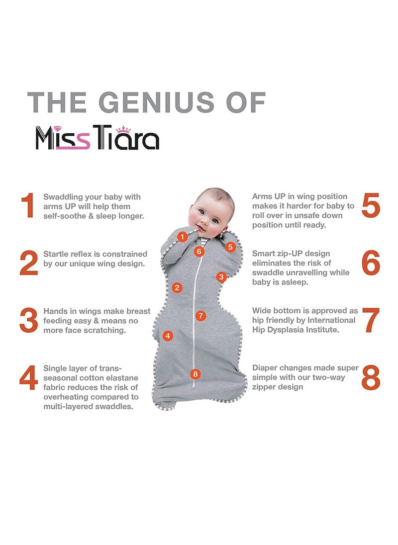 MissTiara - Swaddle Blanket 0-6 Months Baby Sleeping Bag Provides Comfortable And Quiet Sleep - Image 1
