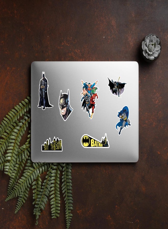 D2C Super Heroes Batman Stickers - Pack of 43 Glitter Finish Waterproof Stickers for Laptop, Journal, Scrapbook, Diary, Guitar, Mobile - Image 2