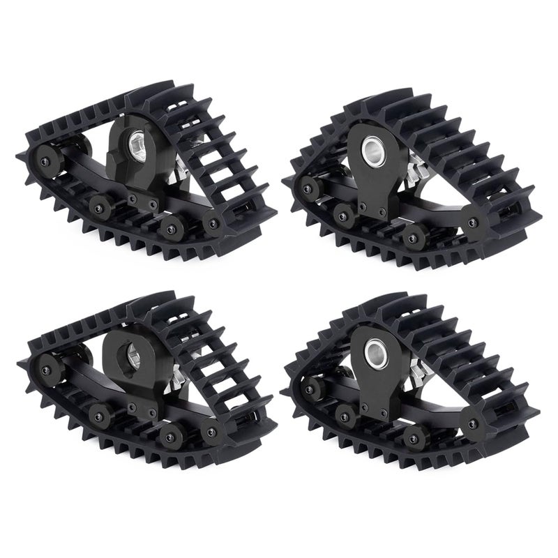 G.T.R RC 4PCS TRX4M Snow Tires Sets Simulate Carload Tracks Wheel Sandmobile Conversion for 118 RC Crawler TRX4M Upgrades Parts Black - Image 3