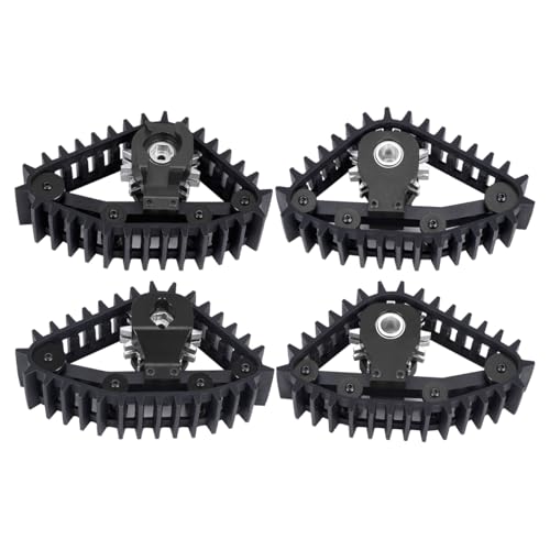 G.T.R RC 4PCS TRX4M Snow Tires Sets Simulate Carload Tracks Wheel Sandmobile Conversion for 118 RC Crawler TRX4M Upgrades Parts Black - Image 5
