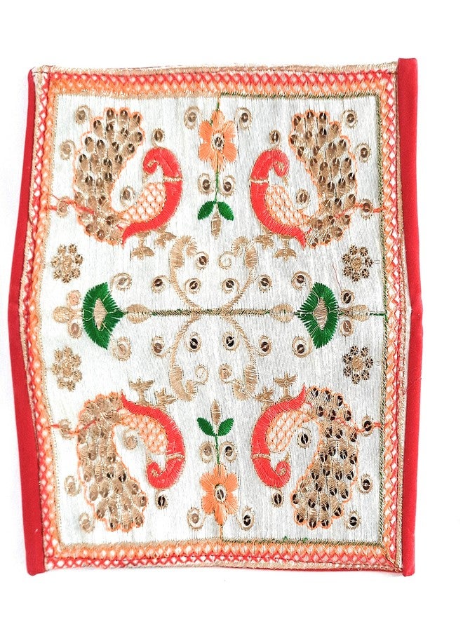 Chircrafts Handicrafts Cotton Embrodery Multicolour Rajasthani Purse/Clutch Bag for Women & Girls(combo-3) - Image 4