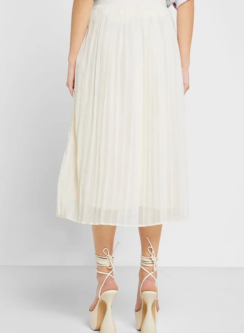 Khizana Pleated A-Line Skirt