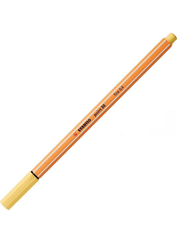 STABILO Point 88 Fine Tip Felt Tip Pen 0,4 mm Light Yellow 