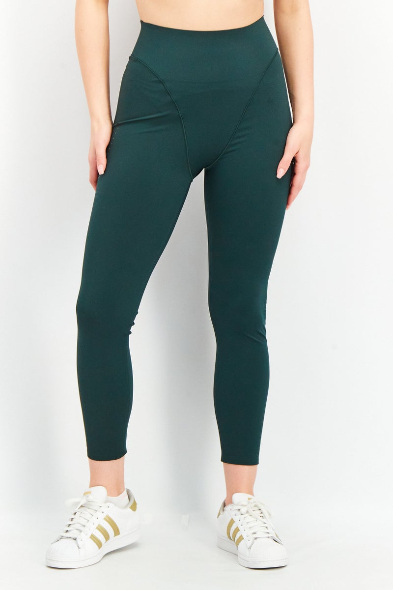 Adidas Women Sportwear Fit Training Tights, Green - Image 1