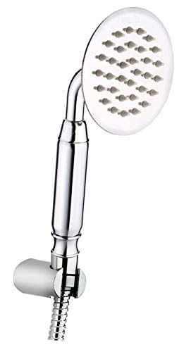 KI KI Stylish ABS Hand Held Shower Set 15m Hose Tube ABS Wall Hook Chrome Finish Bathroom Showers 