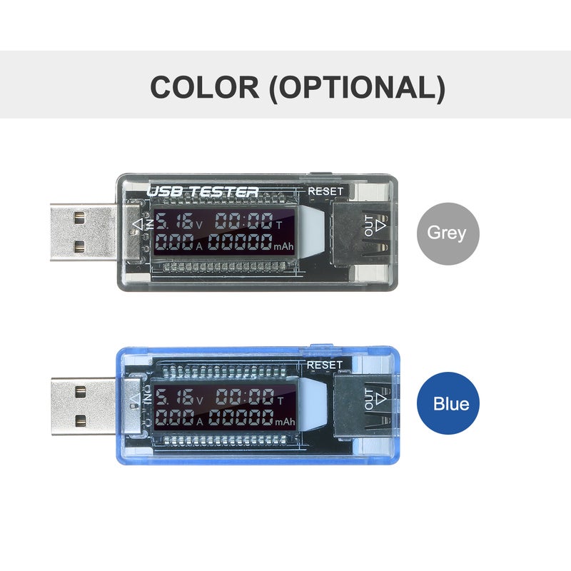 مكشف USB 3 في 1، جهاز اختبار USB متعدد الوظائف، مقياس متعدد الوظائف لمراقبة الجهد والتيار والقدرة، مقياس جهد، مقياس تيار، شاشة عرض LCD - Image 2