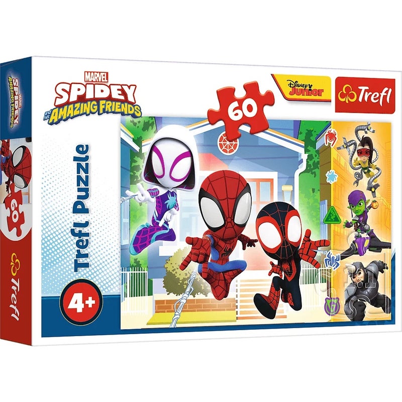 Trefl - In Spideys World Puzzle 60 Pieces - 17371 - Image 1