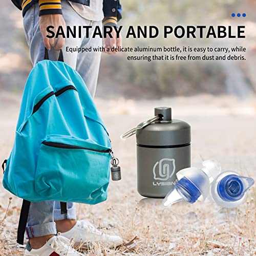 LYSIAN High Fidelity Concert Ear Plugs for Music- 2 Pairs Reusable Musicians Earplugs for Noise Cancelling, Concert Festivals, Drummers, DJS, Raves, Games -23dB - Image 5