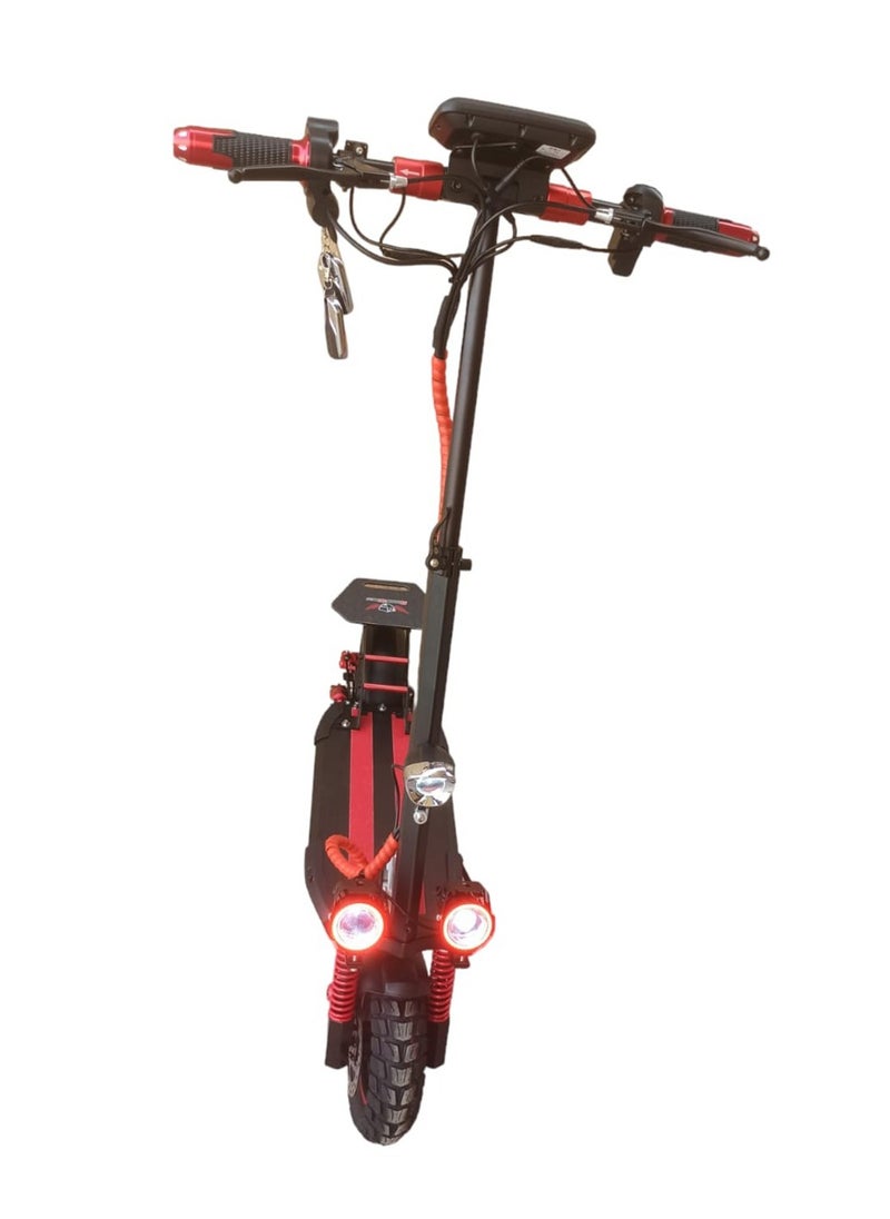 ROHAN WINGS Electric Scooter for Adults Rohan Wings KT4B , Powerful Motor, 40km range with powerful 48V 13AH Battery, Bluetooth Speaker with free accessories Helmet, Safety Belt, Mobile Holder, Pump, Tool Kit and Lock  - Image 2