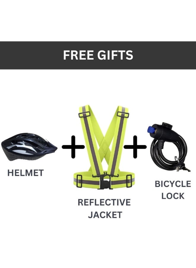 ROHAN WINGS Electric Scooter for Adults Rohan Wings KT4B , Powerful Motor, 40km range with powerful 48V 13AH Battery, Bluetooth Speaker with free accessories Helmet, Safety Belt, Mobile Holder, Pump, Tool Kit and Lock - Image 5