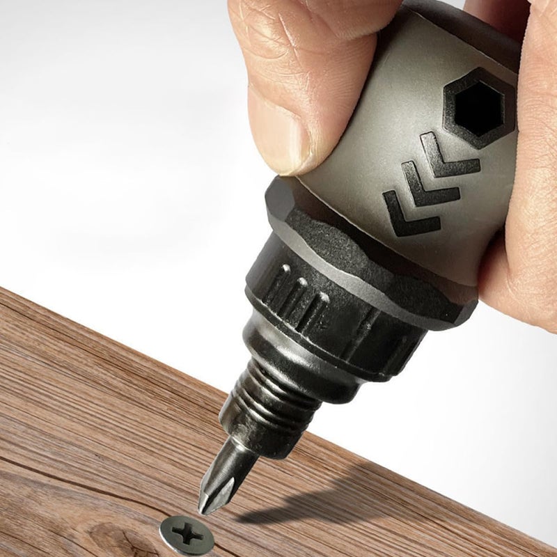 2pcs Mini Ratchet Screwdriver Set Magnetic Steel Extendable Handle Repair Tool - Image 3