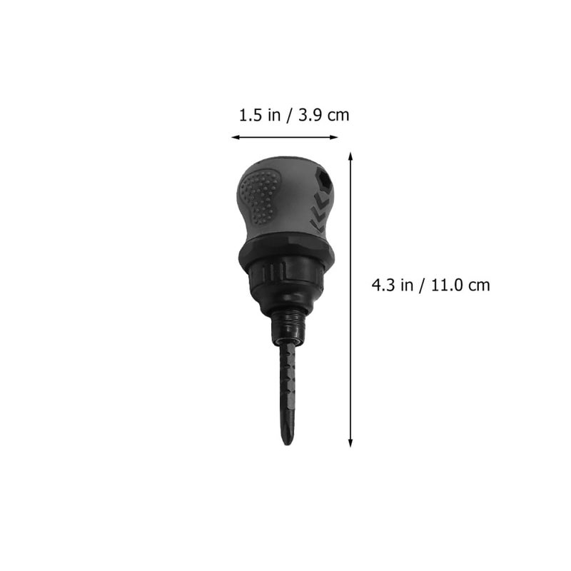 2pcs Mini Ratchet Screwdriver Set Magnetic Steel Extendable Handle Repair Tool - Image 2