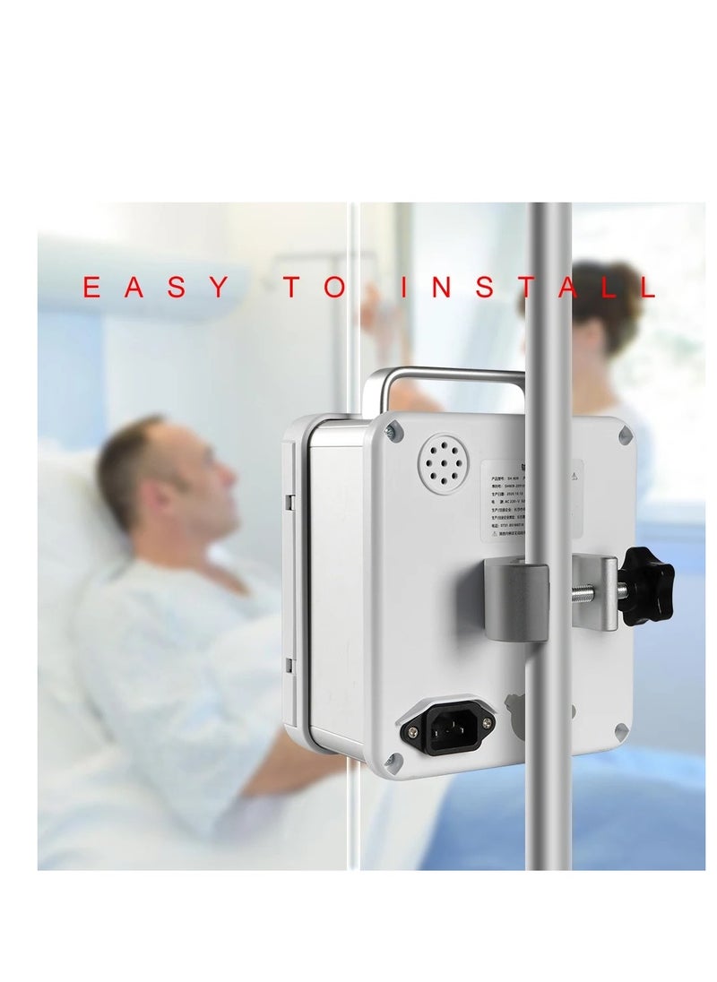 ABRONN Abronn IP-08A Infusion Pump, Sharp 2.8" Display, Precise Infusion Rate Control, User-Friendly Interface, Anti-Bolus System, Compatible with Standard IV Sets, Medical Equipment  - Image 2