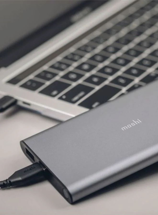 Moshi MOSHI IonSlim 10000 mAh Portable Battery USB-C - Titanium Gray